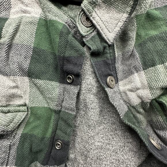 Duluth Trading Flapjack Fleece Lined Flannel Shirt Mens XL Jac Long Sleeve Snap - Picture 8 of 11